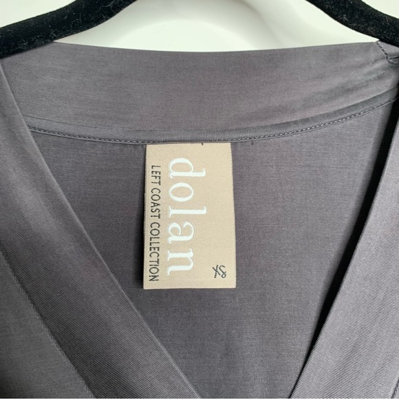 Anthropologie Dolan Left Coast Collection V Neck Dress Woman Size XS Gray - Picture 3 of 6